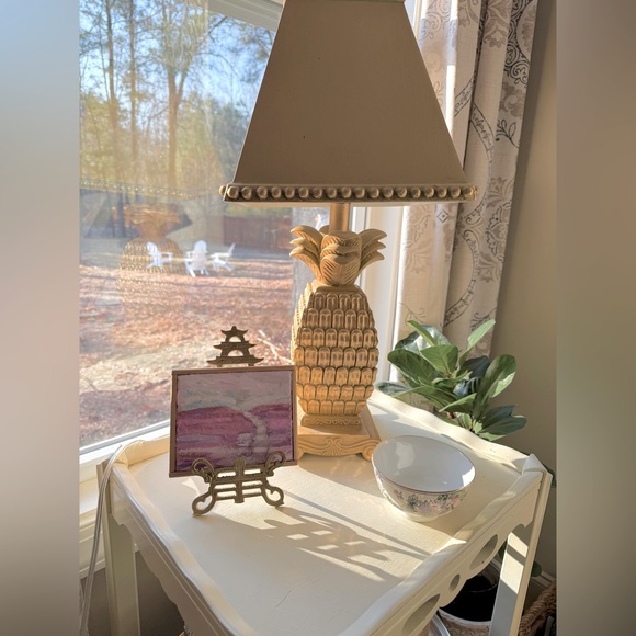 Other - SOLD Gorgeous gold pineapple lamp